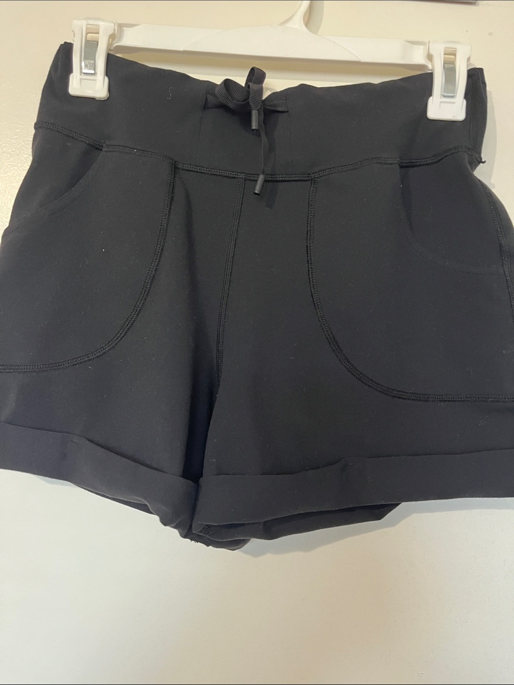 Lululemon Black Women's Shorts with Front Pockets